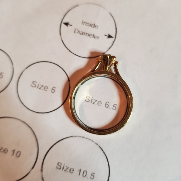 Vintage 18k diamond solitaire ring - Picture 6 of 12